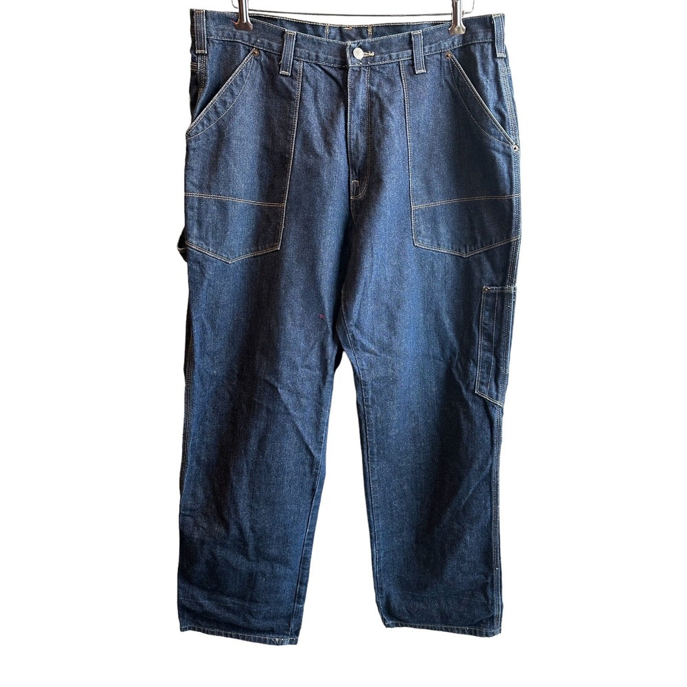 Vtg Y2K Blue‎ Def Jam Baggy Jeans 38x34 Grunge Skate Hip Hop Rap